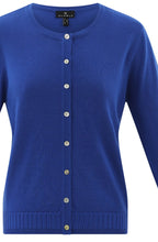 Cobalt Blue Fine Knit Cardigan