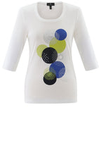 Cobalt Blue Graphic Foil Design Top