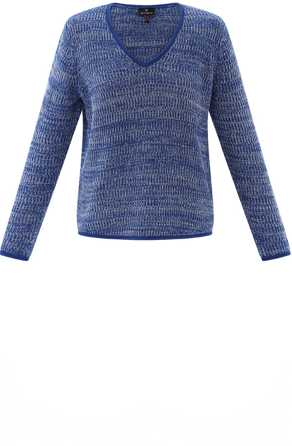 Cobalt Blue Marled Knit Jumper