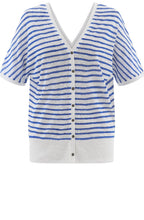 Cobalt Blue Reversible Semi Sheer Top