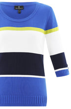 Cobalt Blue Ribbed Hem and Cuff Jumper
