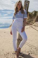 Cobalt Blue Short Sleeved Collared Jumper