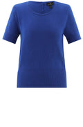 Cobalt Blue Short Sleeved Jumper