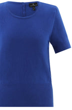 Cobalt Blue Short Sleeved Jumper