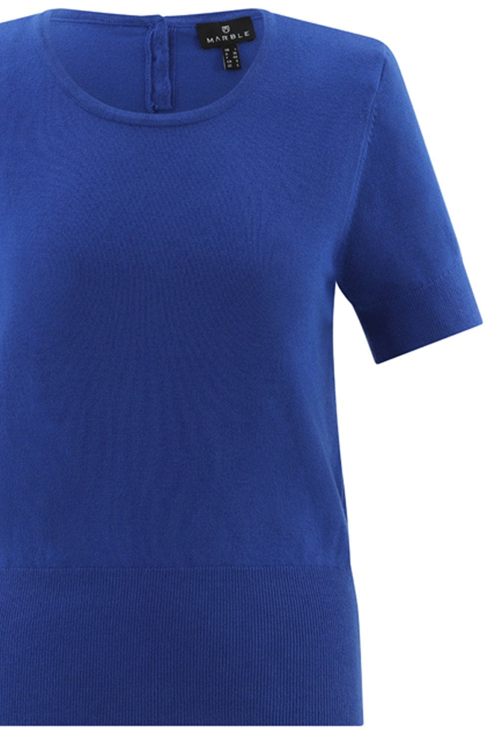 Cobalt Blue Short Sleeved Jumper