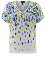 Cobalt Blue Speckle Fine Knit Semi Sheer Top