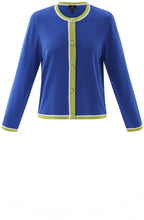 Cobalt Blue Statement Stripe Cardigan