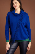 Cobalt Blue Tassel Detailed Jumper