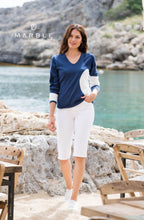 Marble colour block design Jumper