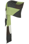 Colour block knit Scarf