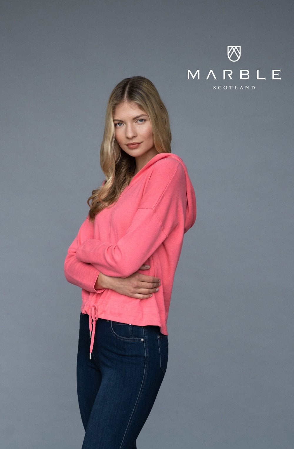 Coral Hooded Jumper