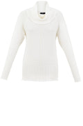 Cream Oversized Cowl Neck Relaxed Jumper