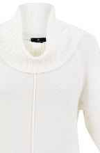 Cream Oversized Cowl Neck Relaxed Jumper