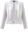 Diamond Design Tassel Hem Cardigan