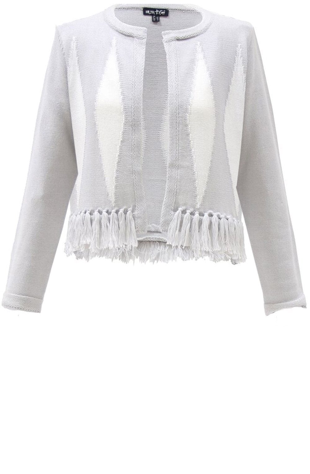 Diamond Design Tassel Hem Cardigan