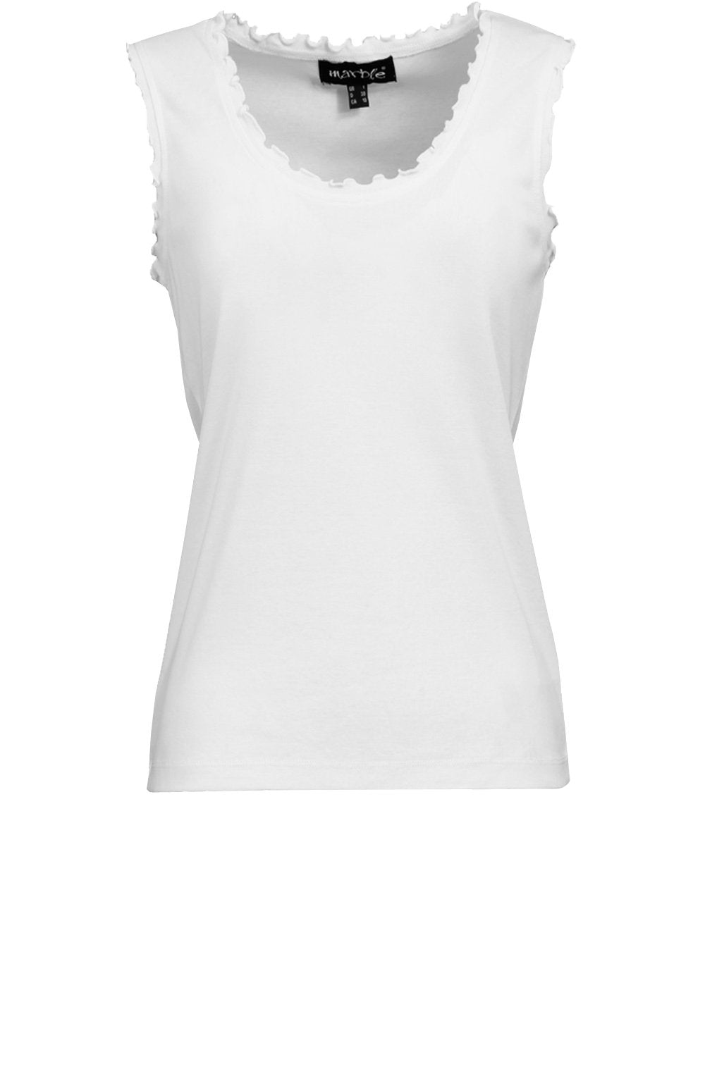 Frilled Edged White Top