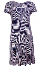 Marble Graphic Print Jersey Dress