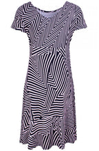 Marble Graphic Print Jersey Dress
