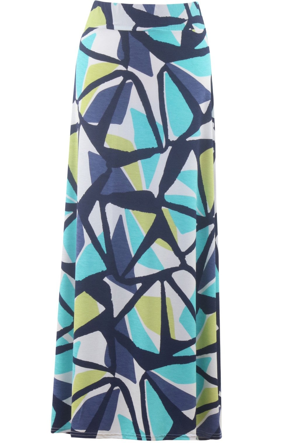 Marble Graphic Print Maxi Skirt