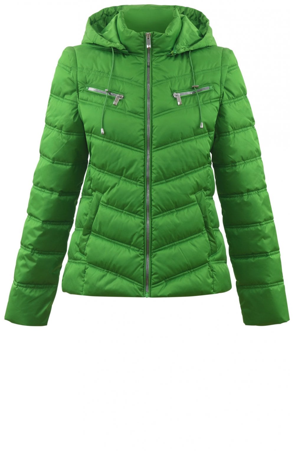 Green Quilted Coat