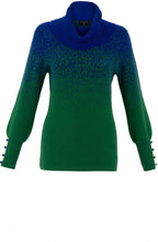 Green and Blue Gradual Fleck Jumper