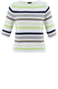Green and Navy Striped Jumper