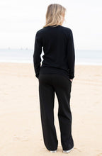 Green Asymmetric Colour Block V Neck Jumper