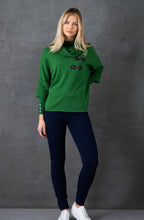 Green Batwing and Cowl Neck Jumper
