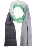 Green & Blue Block Design Scarf