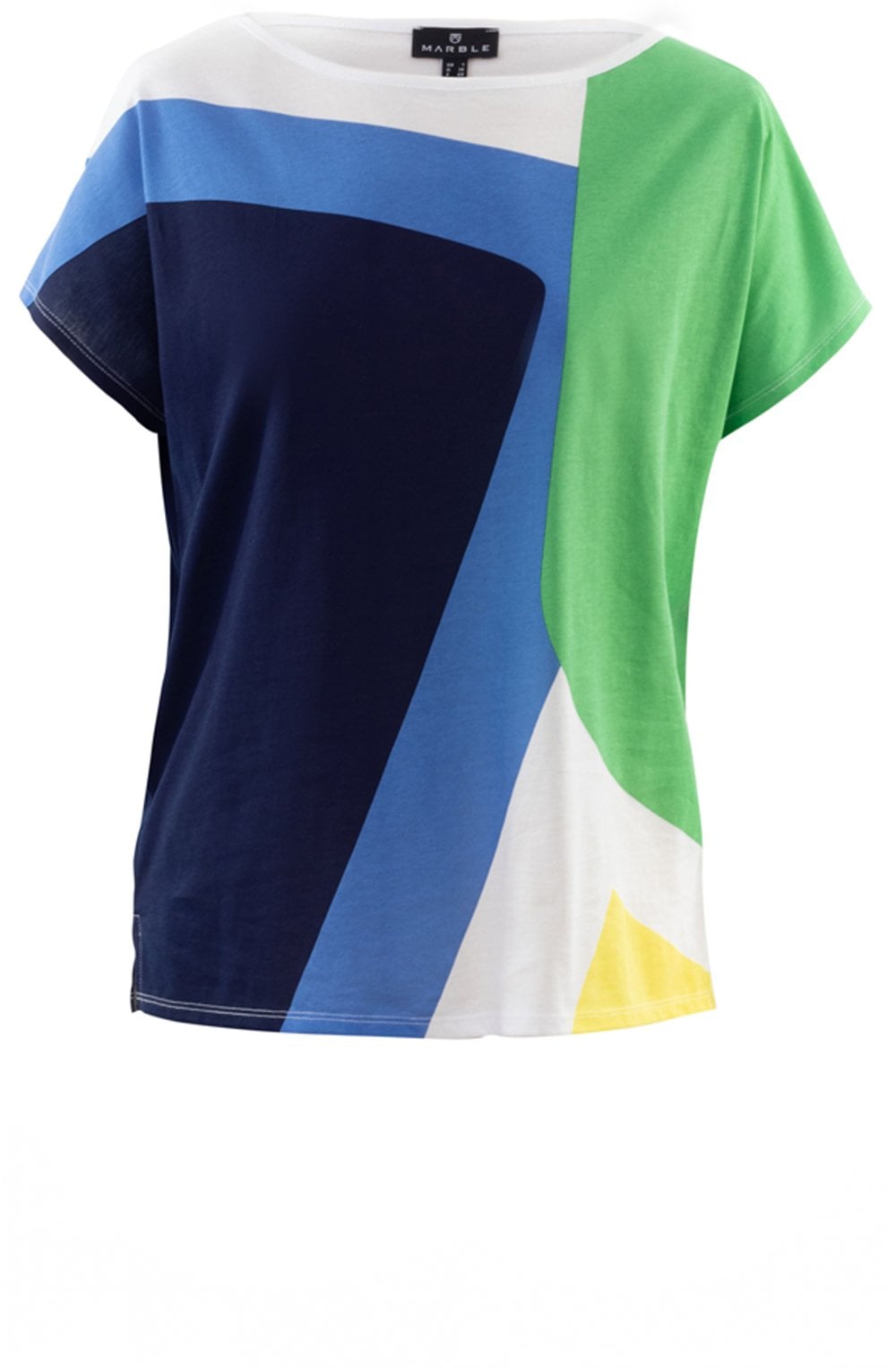 Green & Blue Bold Design T Shirt