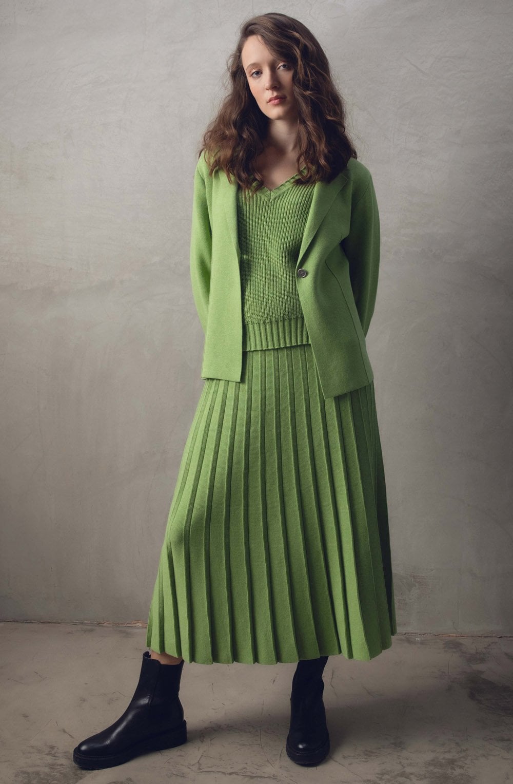 Green Chunky Knit Jumper