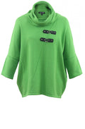 Green Cowl Neck Jumper