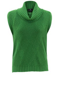Green Cowl Neck Sleeveless Jumper