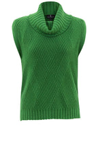 Green Cowl Neck Sleeveless Jumper