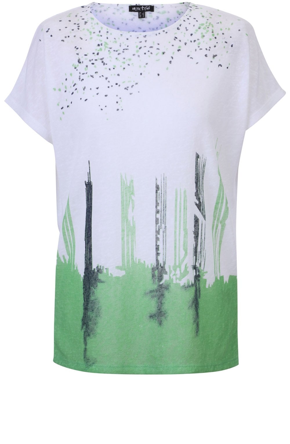 Green Patterned Top