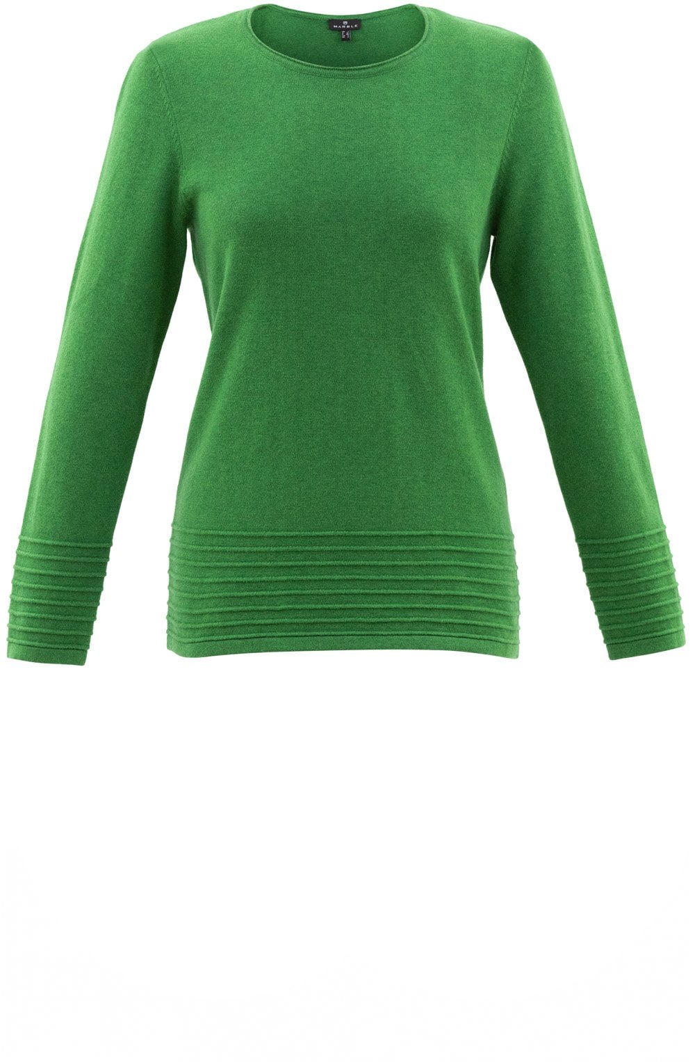 Green Ribbed Detail Jumper