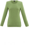 Green Ribbed Detail Jumper