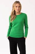 Green Ribbed Detail Jumper