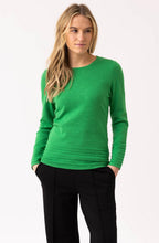 Green Ribbed Detail Jumper