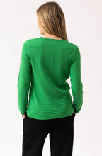 Green Ribbed Detail Jumper