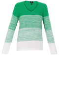 Green Stripe Panel Jumper