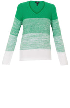 Green Stripe Panel Jumper