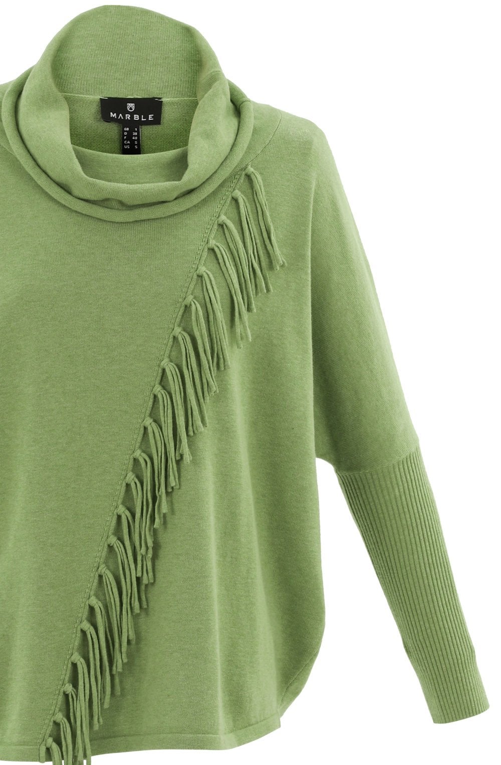 Green Tassel Detailed Jumper