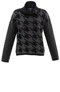 Grey and Black Roll Neck Jumper