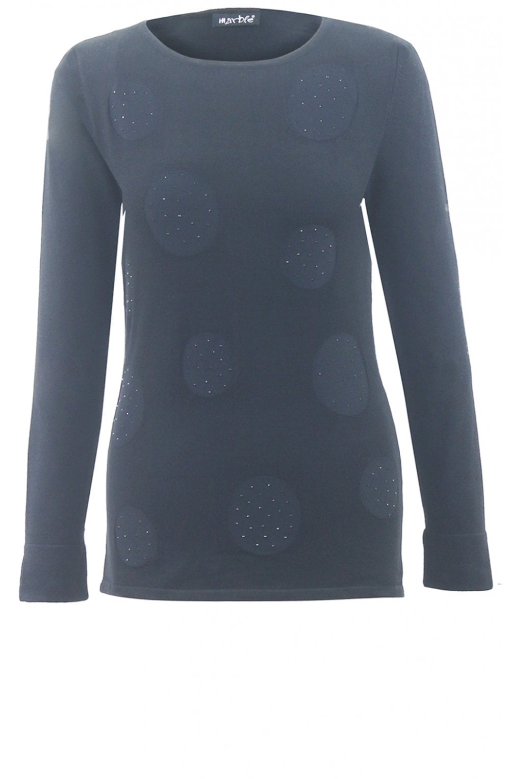 Grey Circular Design Jumper