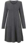 Grey Cotton knit Dress