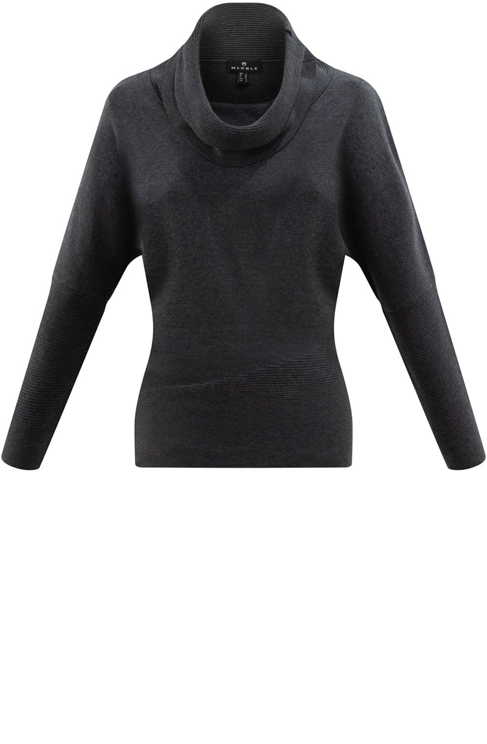 Grey Cowl Neck Jumper