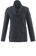 Grey Diamond Knit Jumper