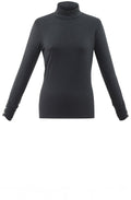Grey Jersey Polo Neck Top