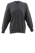 Grey Relaxed Hooded Jumper
